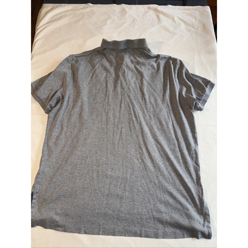 Polo Ralph Lauren Mens‎ XL Classic Fit Gray Polo Shirt Navy Pony Logo - Picture 7 of 7